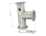 Tee, KF40 flange, SS304, Superior grade, long 130mm