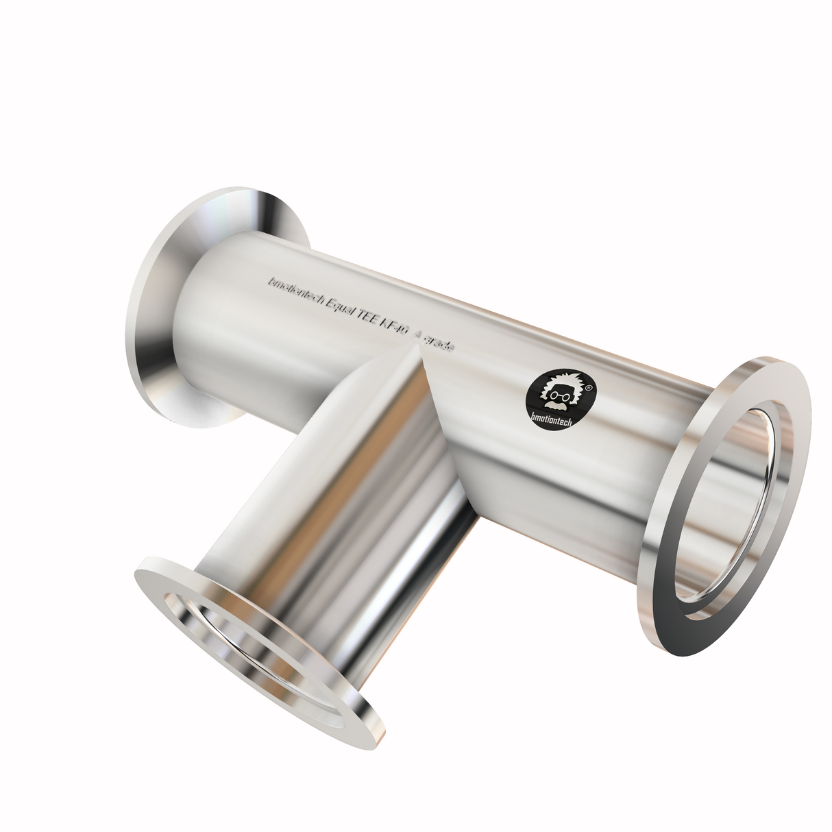 Tee, KF40 flange, SS304, Superior grade, long 130mm