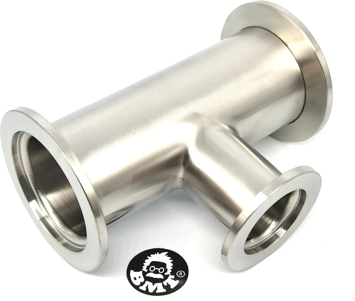 Unequal Tee, KF40 flange to KF25, SS304, Superior grade