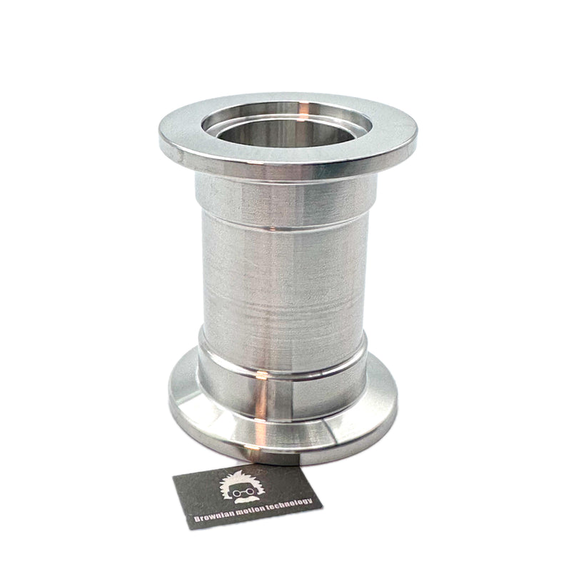 KF25 NW25 QF25 flange stainless steel full nipple length 5 cm or 1.98"