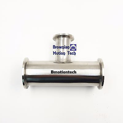 Tee Reducer, Both ends KF-40(NW40) to middle KF-25 (NW25), SS 304