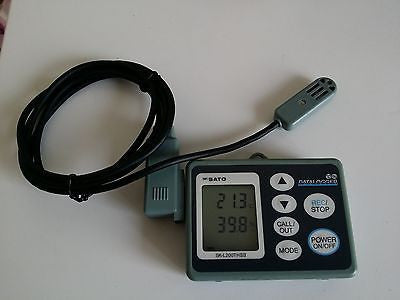 Used! SATO Temperature & Humidity DataLogger SK-L200TH II alpha