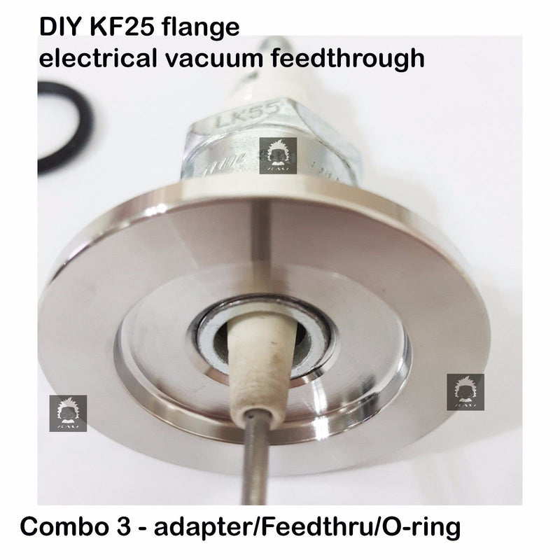 DIY KF25 electrical feed through, M14 x 1.25 adapter + industrial spark plug 2