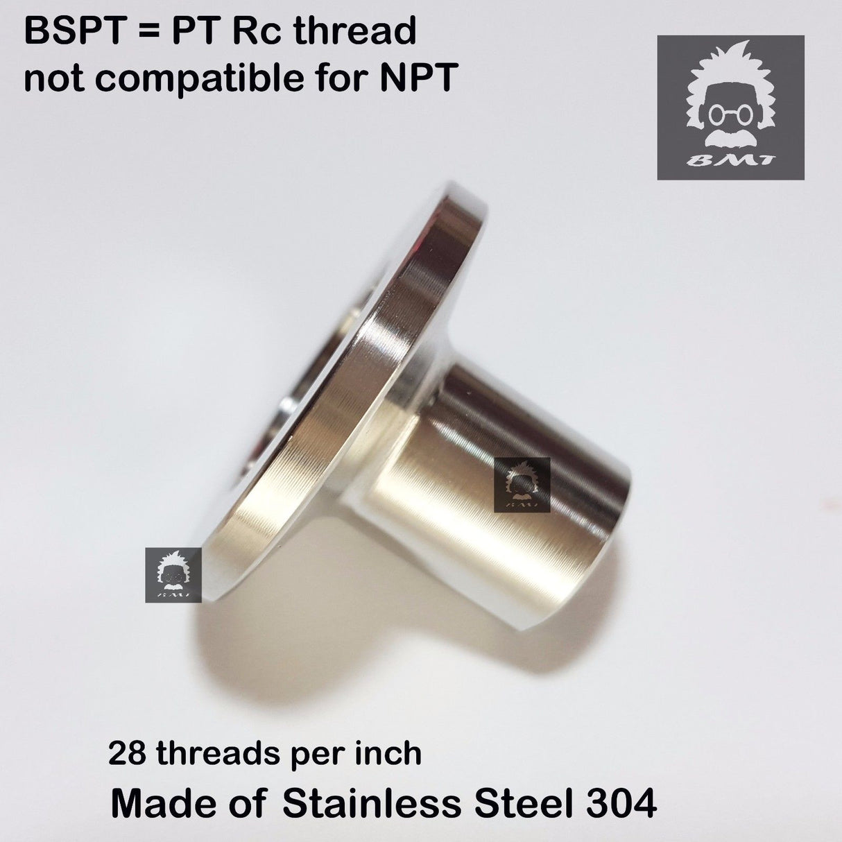 1/8" Female BSP R series X KF16 flange stainless steel vacuum adapter