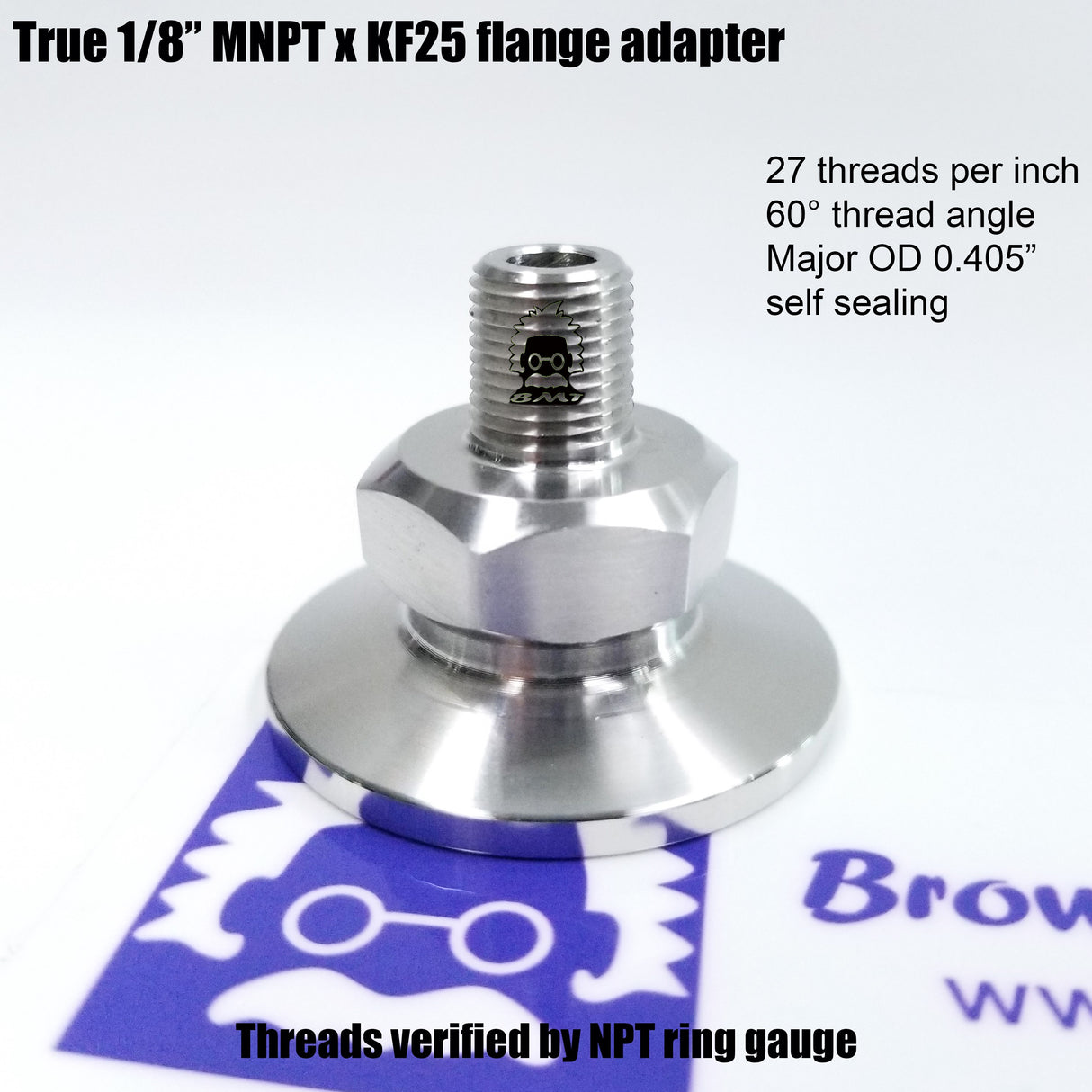 1/8" MNPT X KF25 Flange