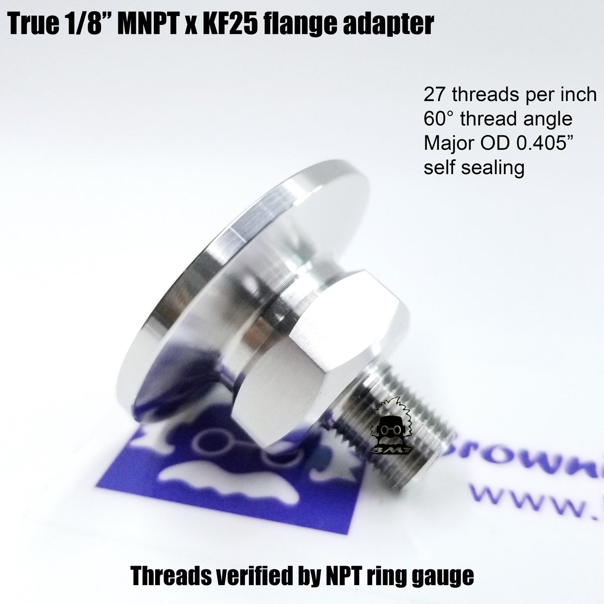 1/8" MNPT X KF25 Flange