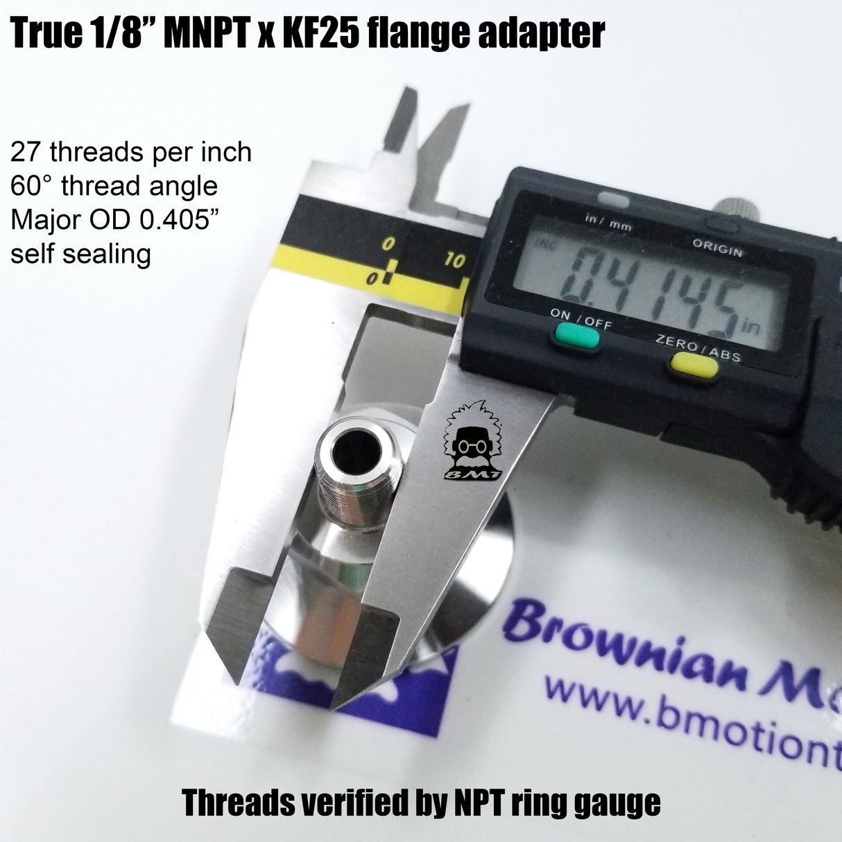 1/8" MNPT X KF25 Flange