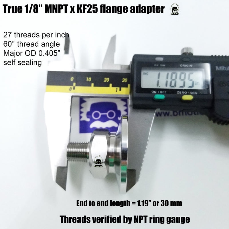 1/8" MNPT X KF25 Flange