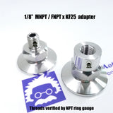 1/8" MNPT X KF25 Flange