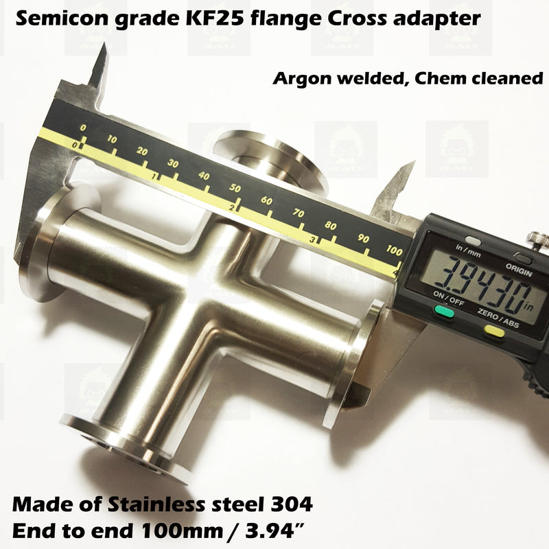 Cross, 4 x KF25 flange - Superior grade