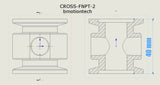 KF-25 adaptive CROSS < KF25 x 1/4" FNPT x 2>
