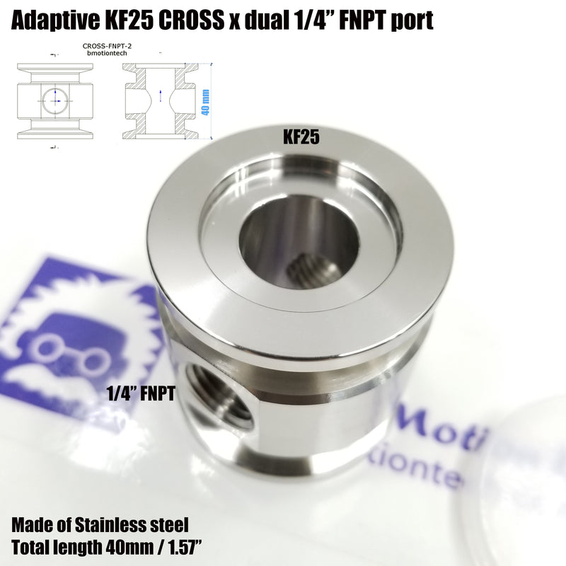 KF-25 adaptive CROSS < KF25 x 1/4" FNPT x 2>