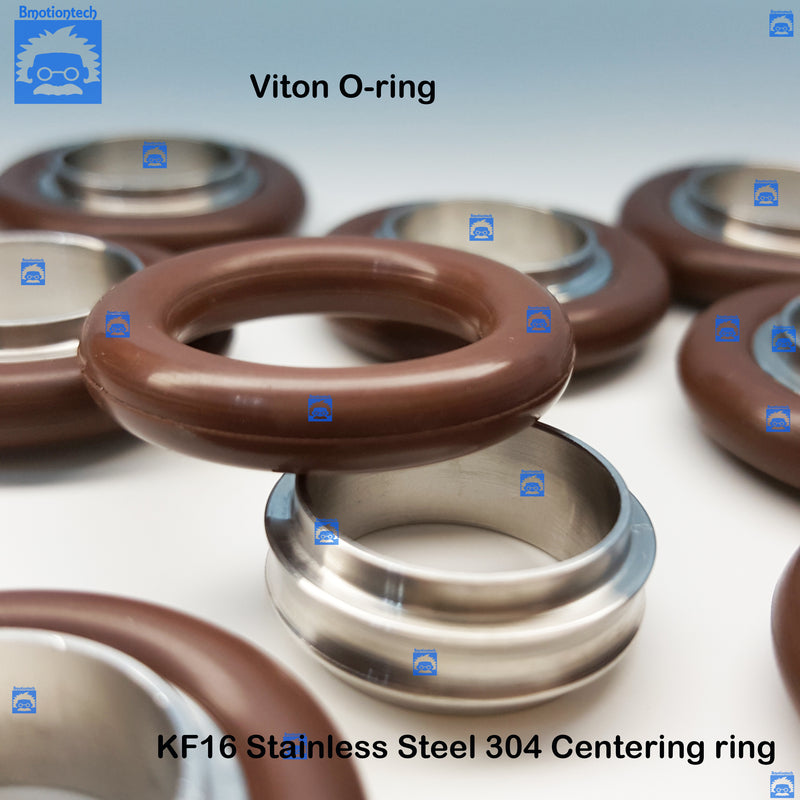 KF16 Stainless Centering Ring +  Viton O-ring (10 pcs pack)