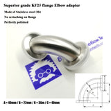 Elbow, KF25 flange, SS304, Superior grade