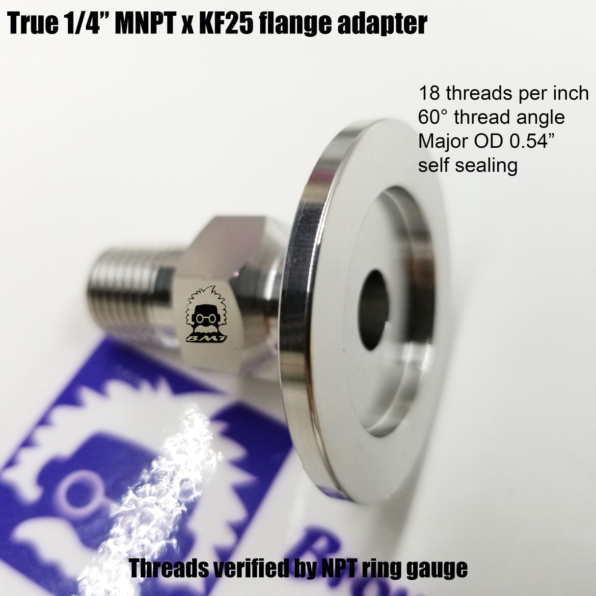 1/4" MNPT X KF25 Flange