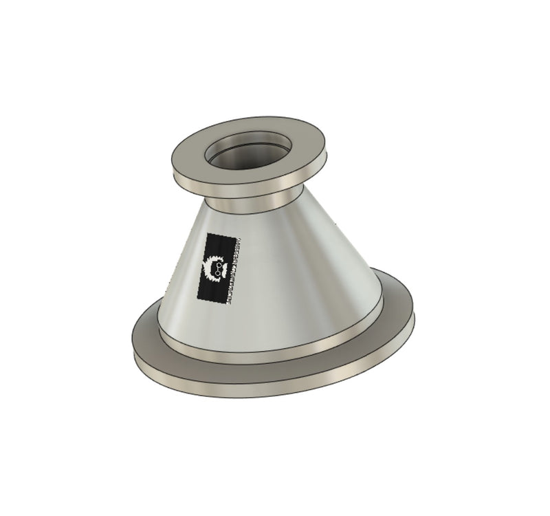 KF40 TO KF16, CONICAL REDUCER, STAINLESS STEEL – bmotiontech